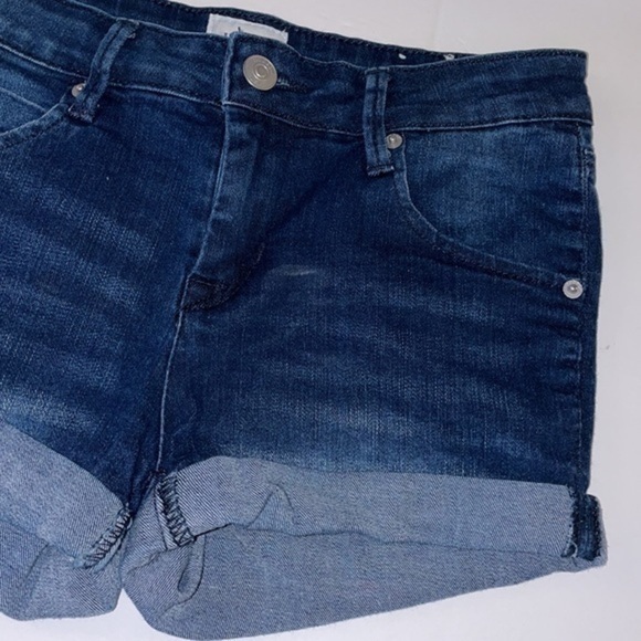 Hudson Jeans Youth Girls Size 14 Cuffed Dark Denim Jean Shorts - Picture 6 of 11